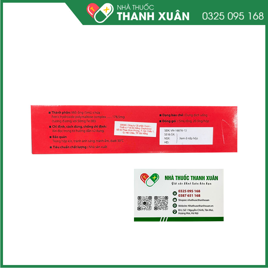 Hemopoly giúp ngăn ngừa và điều trị thiếu máu do thiếu sắt